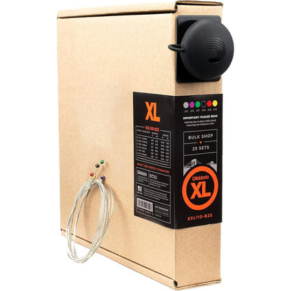 D'Addario EXL110-B25 Nickel Wound Electric Guitar Strings Regular Light 10-46 Gauge Bulk Workshop Pack 25 Sets