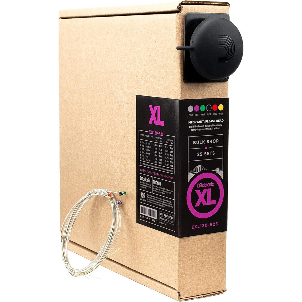 D'Addario electric guitar strings bulk pack front view