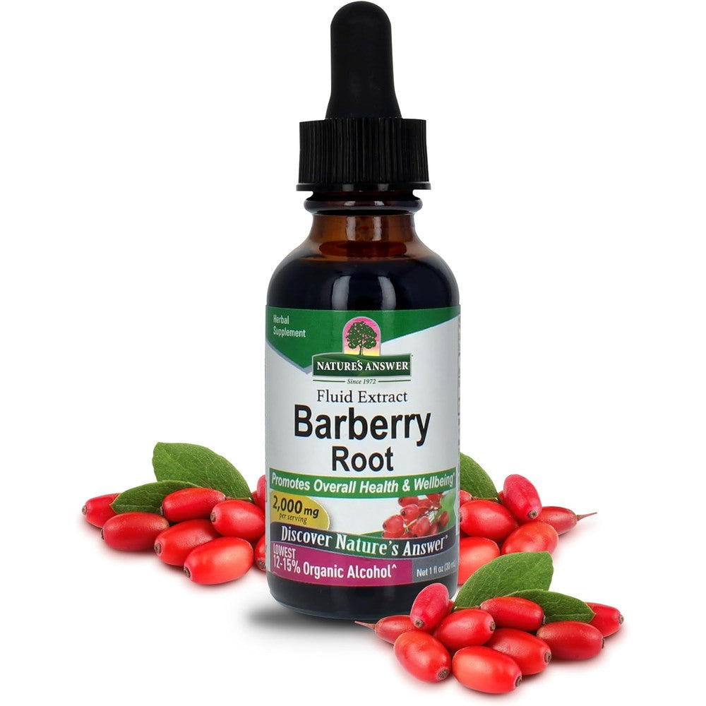 Nature's Answer Barberry Root liquid extract bottle front view for immune defense
