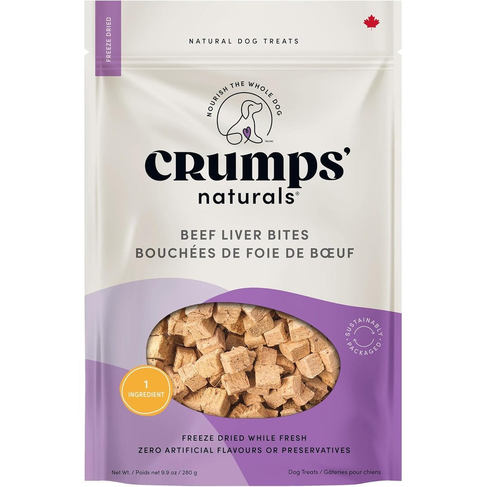 Crumps' Naturals Beef Liver Bites 10-Ounce front packaging view