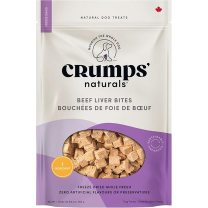 Crumps' Naturals Beef Liver Bites 10-Ounce front packaging view
