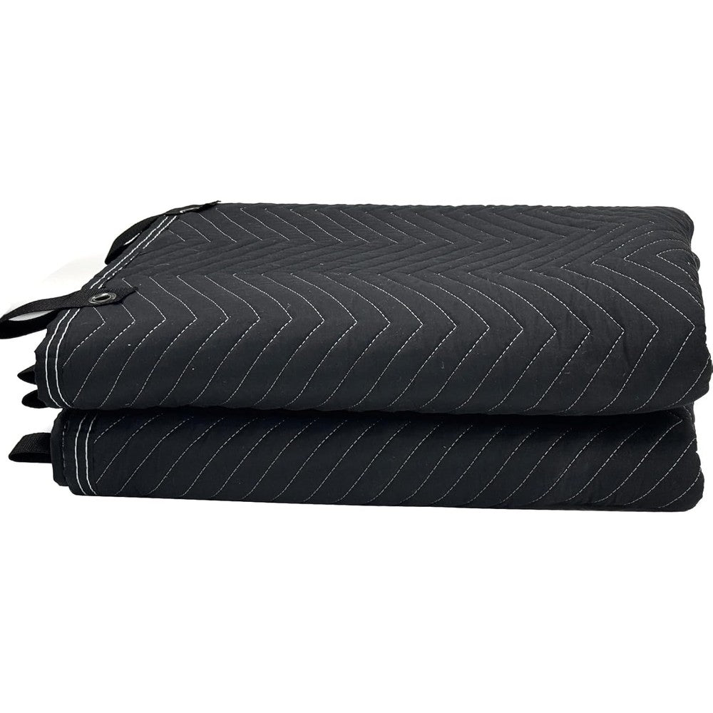 JZHLLA studio large sound dampening blanket front view hanging in a home recording setup.