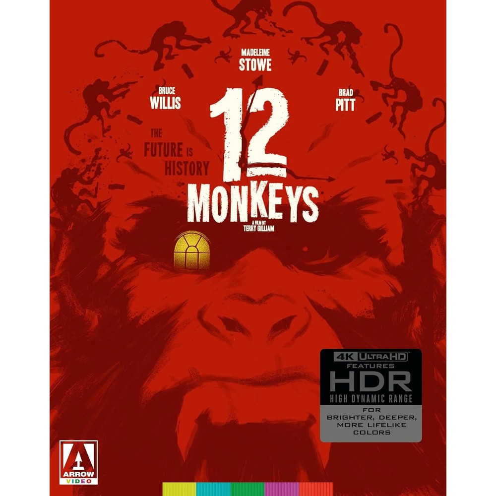 Arrow Video 12 Monkeys Special Edition 4K Ultra HD Blu Ray front view showing official cover art