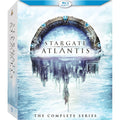 MGM Stargate Atlantis The Complete Series Blu-ray box set front view showing authentic sci-fi collection packaging