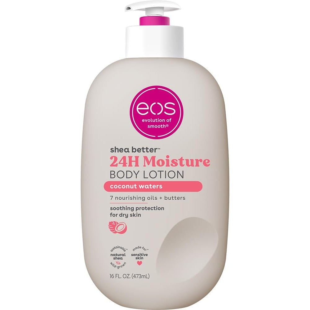 Eos Shea Better Body Lotion Coconut Waters front view packaging