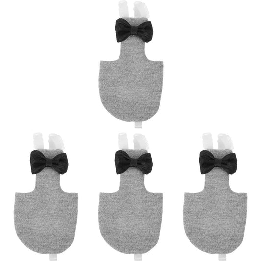 Balacoo Washable Bird Diaper Reusable Lightweight Flight Suit Liners Breathable Skin Friendly Bird Costume For Parrots And Cockatiels Grey Four Pieces