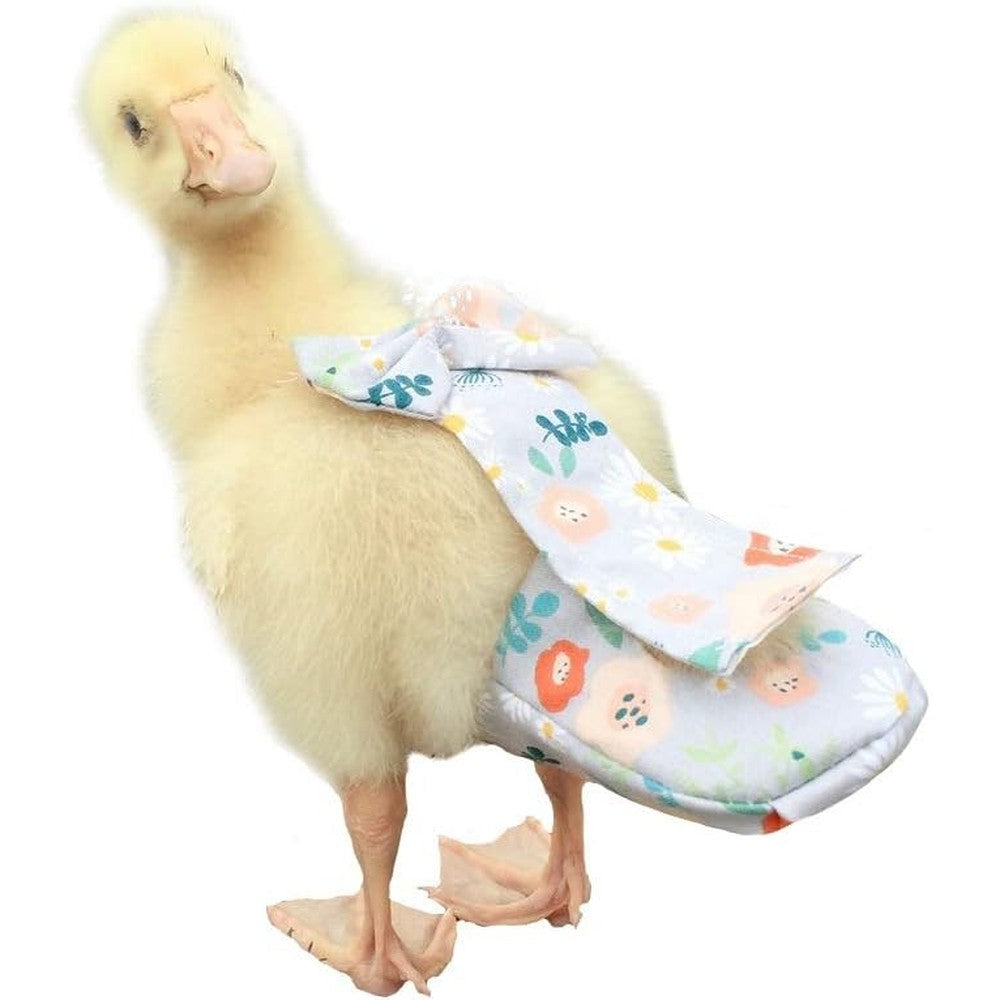 HEZHUO poultry diaper front view with floral pattern