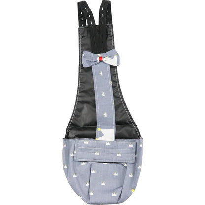 BestParts Adjustable Poultry Diaper Waterproof Reusable Cloth Diaper For Pet Chicken Duck And Goose Grey Crown Pattern Large Size 1 Count