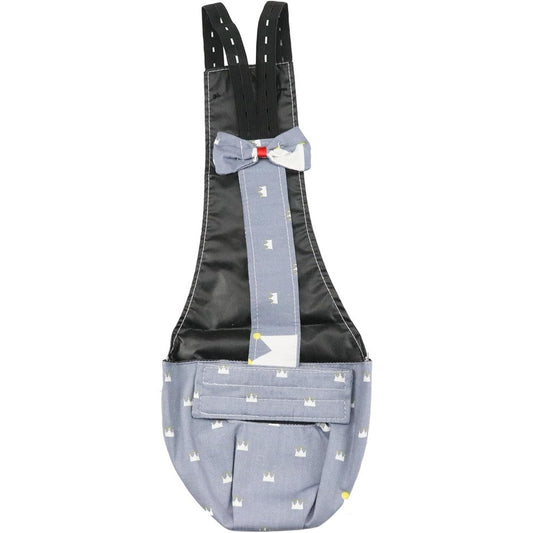 BestParts Adjustable Poultry Diaper Waterproof Reusable Cloth Diaper For Pet Chicken Duck And Goose Grey Crown Pattern Large Size 1 Count