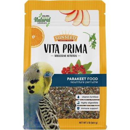 Vitakraft Sunseed Vita Prima Wholesome Nutrition Parakeet Food With Ancient Grains Vegetables And Fruits 2 Pounds