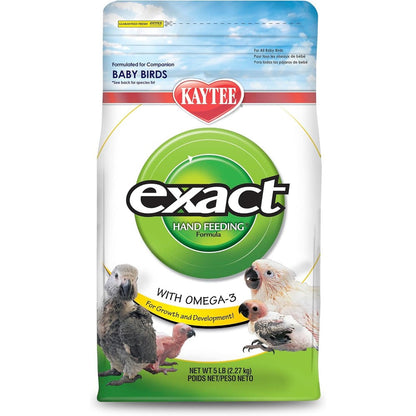 Kaytee Exact Hand Feeding Pet Bird Baby Food For Parrots Parakeets Lovebirds Cockatiels Conures Cockatoos And Macaws 5 Pound