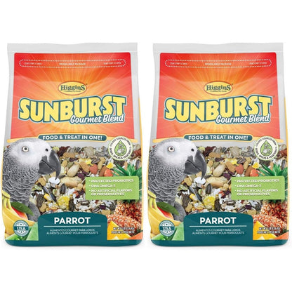 Higgins Sunburst Gourmet Blend Parrot Food Premium Seed And Nut Mix 3 Pounds Pack Of 2