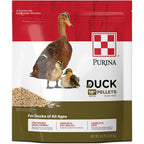 Purina Nutritionally Complete Duck Feed 4.5 Pound bag front view showing branding and packaging
