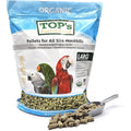 TOP's Parrot Food Organic Pellets 4 Pound bag front view.