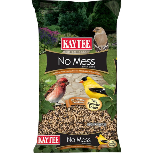 Kaytee No Mess Finch Seed And Nyjer Blend Premium Wild Bird Food For Goldfinches And Songbirds 8 Pounds