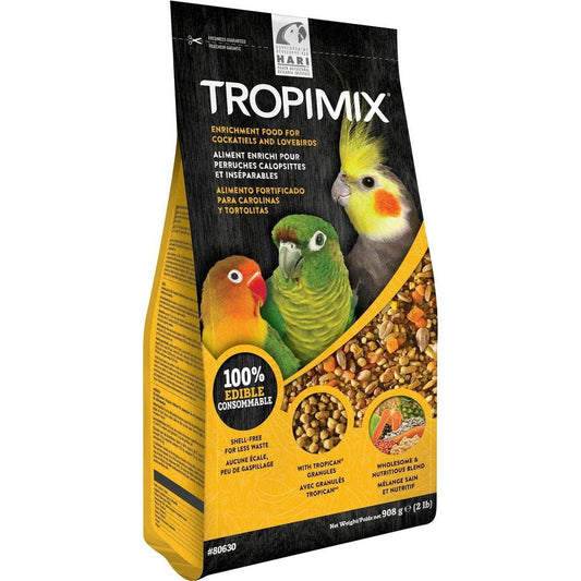 Hari Hagen Tropimix Enrichment Food For Cockatiels And Lovebirds Premium Formula Two Pound