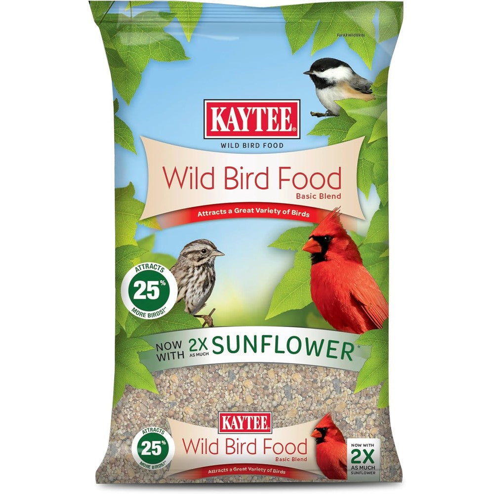 Kaytee Wild Bird Food Basic Seed Blend 5 Pound Bag front view
