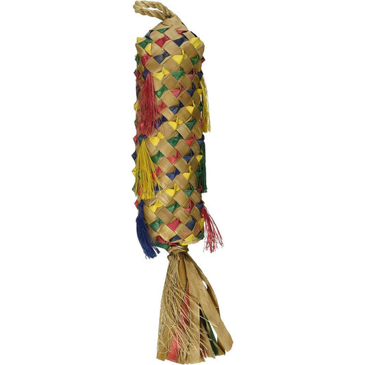 Planet Pleasures Large Fourteen Inch Spiked Pinata Foraging Bird Toy For Parrots And Medium To Large Birds