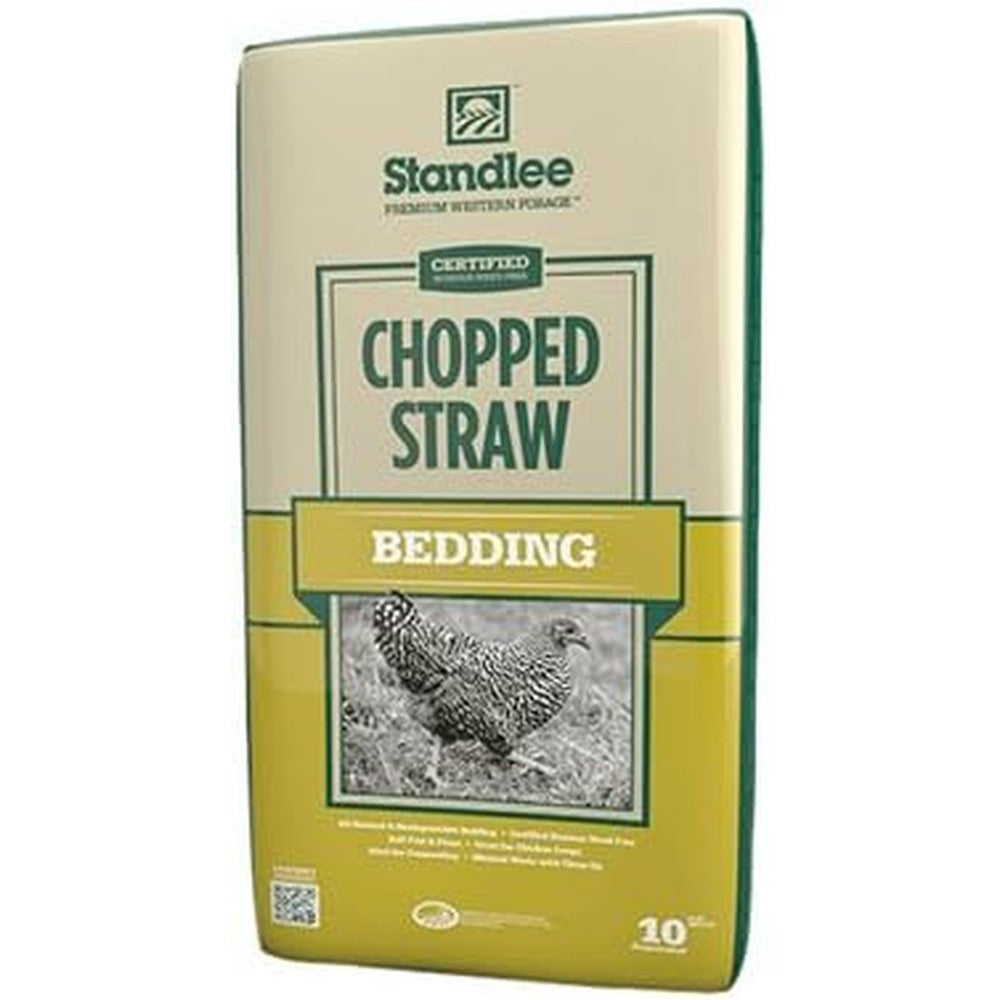 Standlee Certified Chopped Straw Bedding 25 Pound Bag front view packaging