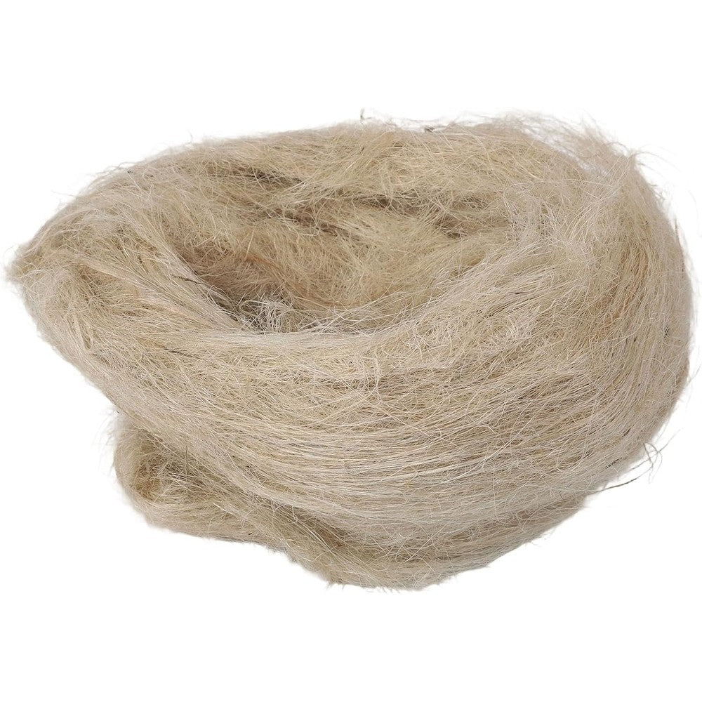 ReachMall Natural Jute Nesting Material For Birds 40 Grams Soft Biodegradable Fiber Bedding For Canary And Dove Nest Building