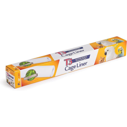 Prevue Pet Products T3 Antimicrobial Bird Cage Liner 18 Inches By 25 Feet Roll For Hygienic And Odor Free Enclosure Maintenance