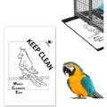 Tababao Disposable Kraft Paper Bird Cage Liners front view packaging
