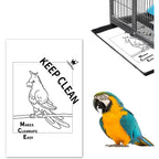 Tababao Disposable Kraft Paper Bird Cage Liners front view packaging