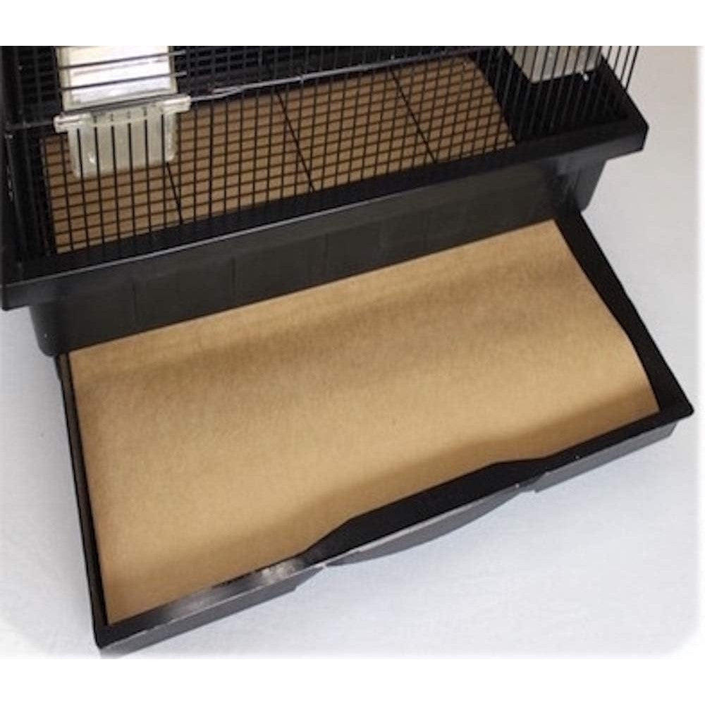 BirdCageLiners large custom size kraft paper front view packaging and sheets