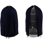 AJFHKJ black round dome top bird cage cover shield front view for small birds