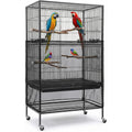Falzqq large bird cage cover front view mesh net skirt