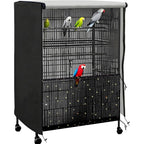 Mieuxlley universal bird cage cover front view with star pattern
