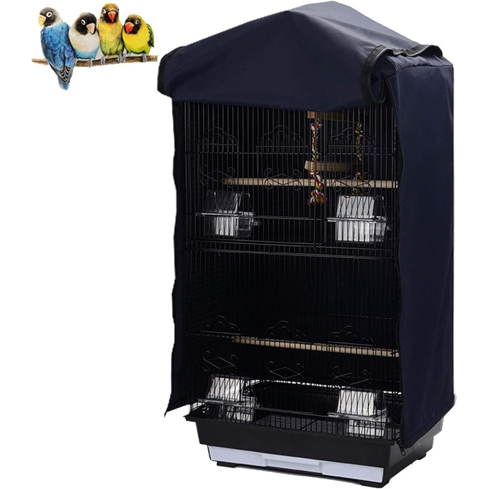 QBLEEV Birdcage Cover Parrot Large Cage Night Shade Universal Blackout Windproof Polyester Fabric Without Cage 14.1x18.5x35.4 Inches