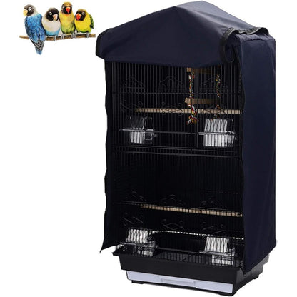 QBLEEV Birdcage Cover Parrot Large Cage Night Shade Universal Blackout Windproof Polyester Fabric Without Cage 14.1x18.5x35.4 Inches