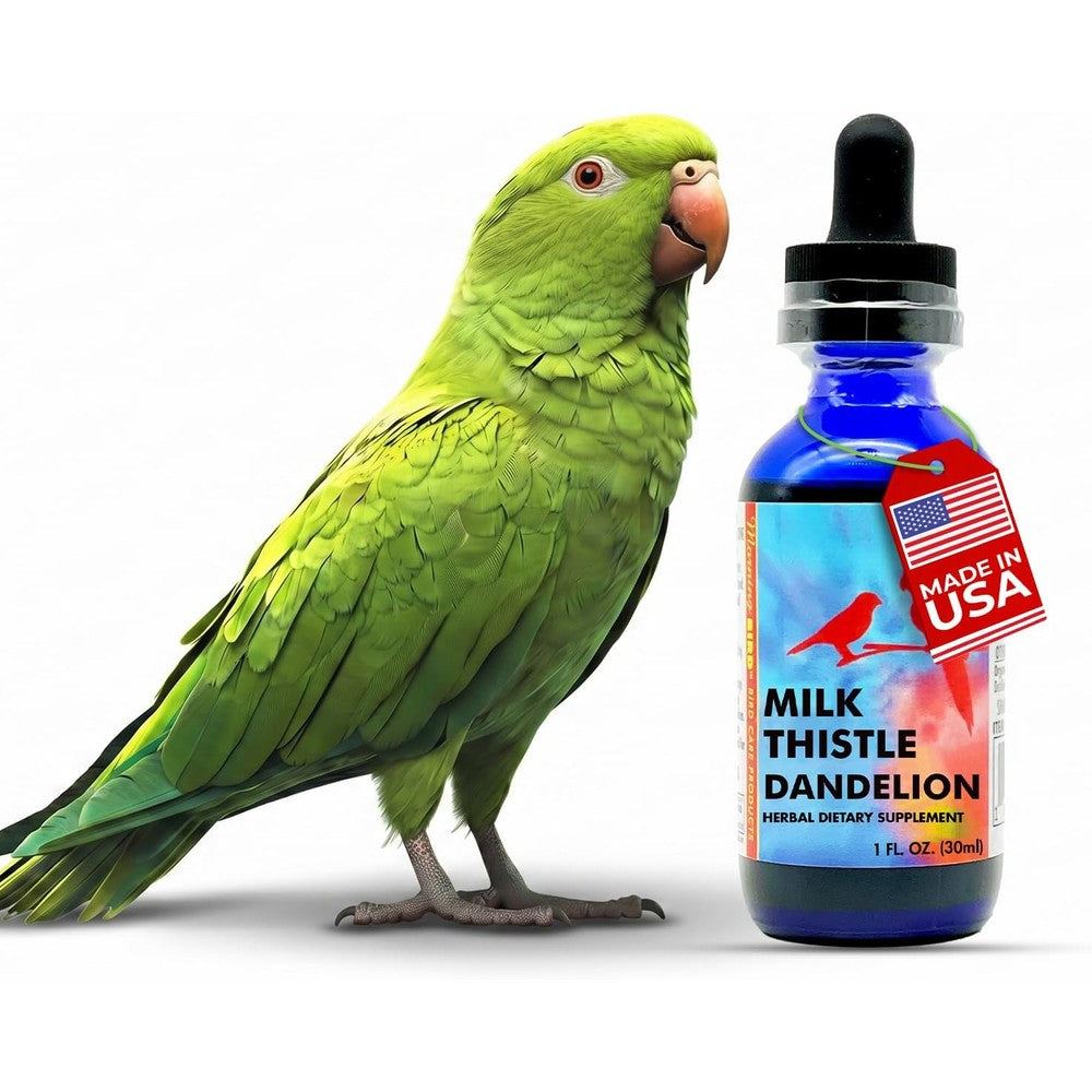 Morning Bird Milk Thistle And Dandelion Extract Organic Herbal Supplement For Birds Liver Health And Natural Detoxification One Fluid Ounce