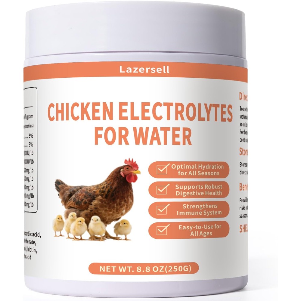 Inqigi chicken electrolyte front view package container