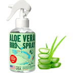 Samorillo Aloe Vera Bird Spray 251 Milliliters bottle front view for pet bird grooming.