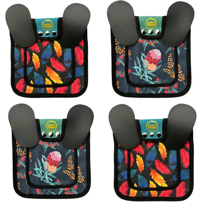 Down Under Outdoors Pack of 4 Premium Chicken Saddles with Adjustable Straps for Medium and Large Hens Poultry Saver Apron Feathers and Flora