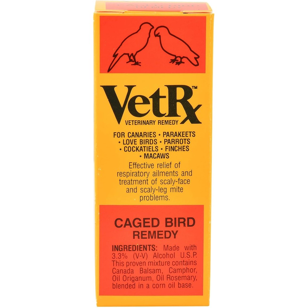 Goodwinol Vet Rx Caged Bird Remedy 100 Percent Natural Upper Respiratory Relief And Mite Control Two Ounces