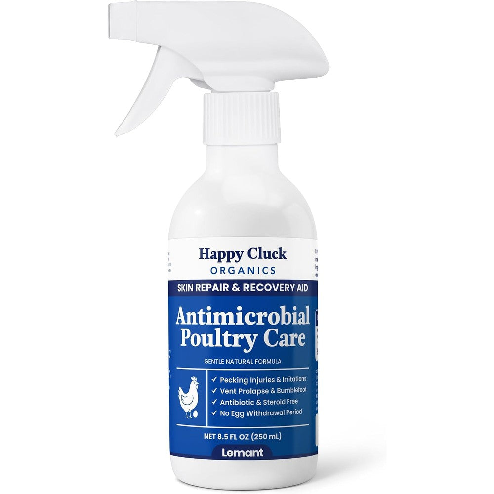 Lemant Poultry Care Spray front view bottle for chicken wound treatment.