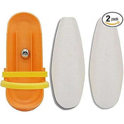 Kingmo Large Bird Cuttlebone With Plastic Holder Natural Calcium Supplement For Parakeets And Cockatiels 2 Count