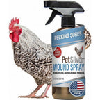 PetSilver chicken wound spray front view bottle packaging
