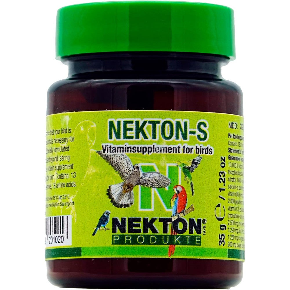 Nekton-S Multi-Vitamin For Birds Daily Dietary Supplement Enriched With Amino Acids And Minerals Powder Variant Thirty Five Grams