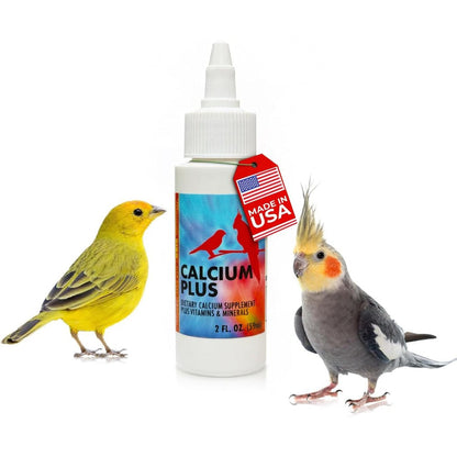 Morning Bird Calcium Plus Liquid Bird Supplement With Vitamin D3 And Magnesium For Strong Eggshells And Healthy Bones 2 Fluid Ounce