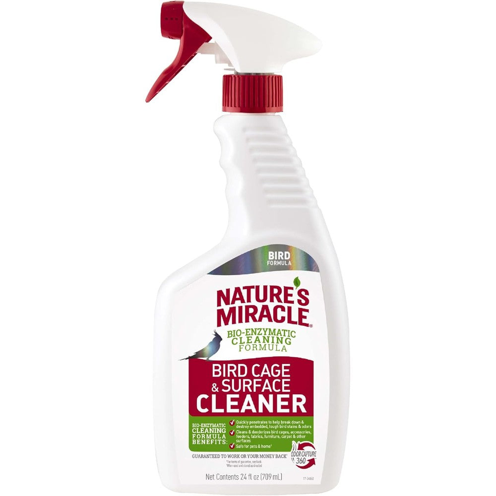 Nature's Miracle Bird Cage And Surface Cleaner front view bottle