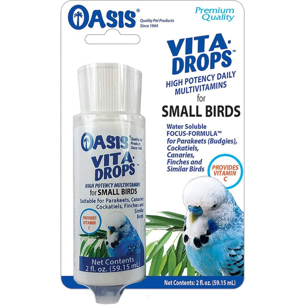 Kordon Oasis Vita Drops for Small Birds 2 ounce bottle front view