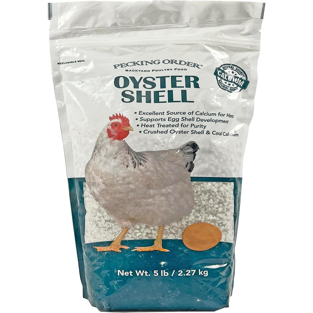 Pecking Order Oyster Shell Calcium Supplement 5 Pounds front view