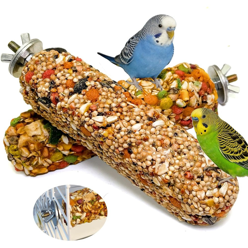 Acsist natural vegetable and grain bird crunch sticks front view showing 2 pieces