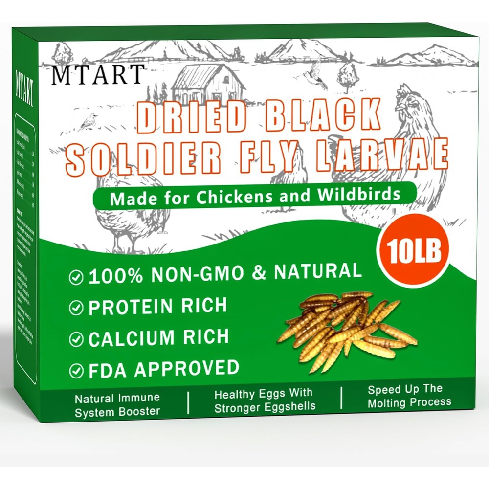 Mtart dried black soldier fly larvae front view packaging
