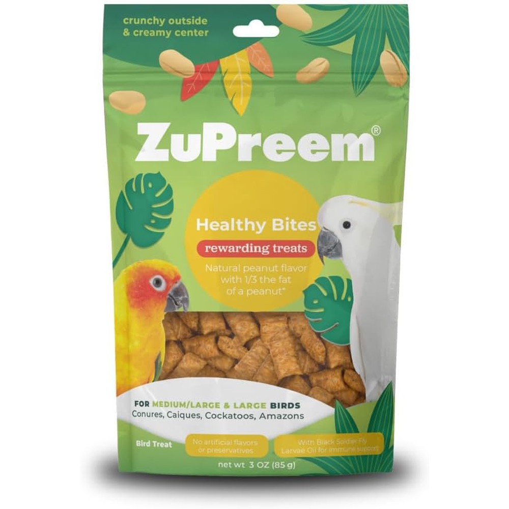 ZuPreem Healthy Bites bird treat front view 3 ounce bag