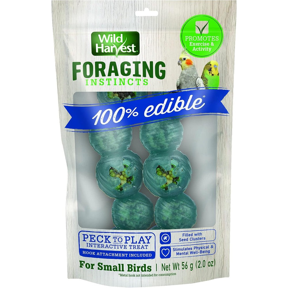 Wild Harvest Foraging Instincts Peck N Play Interactive Treat For Small Birds 2 Ounce